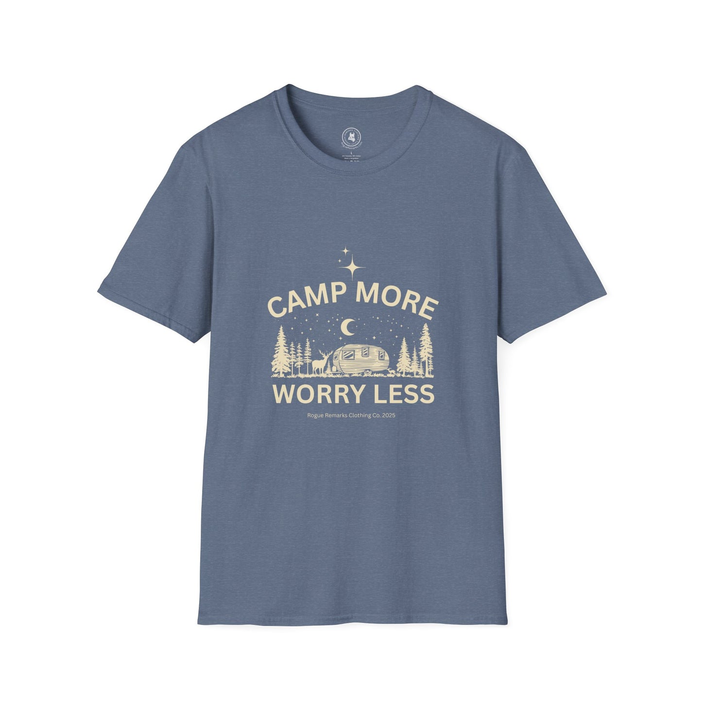 Camp More, Worry Less Tee – Stargazer Edition Unisex T-Shirt
