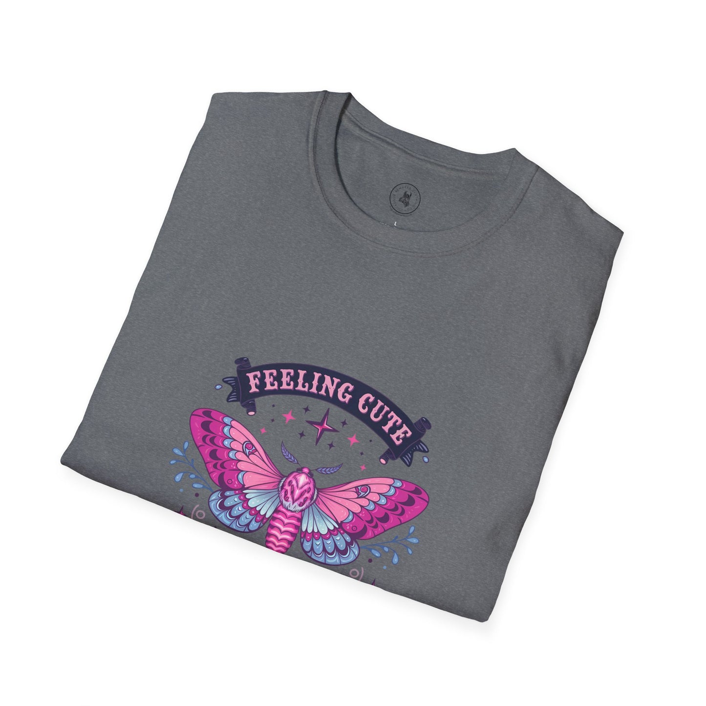 Feeling Cute, Might Hex You Later Unisex Tee – Moth Magic Edition
