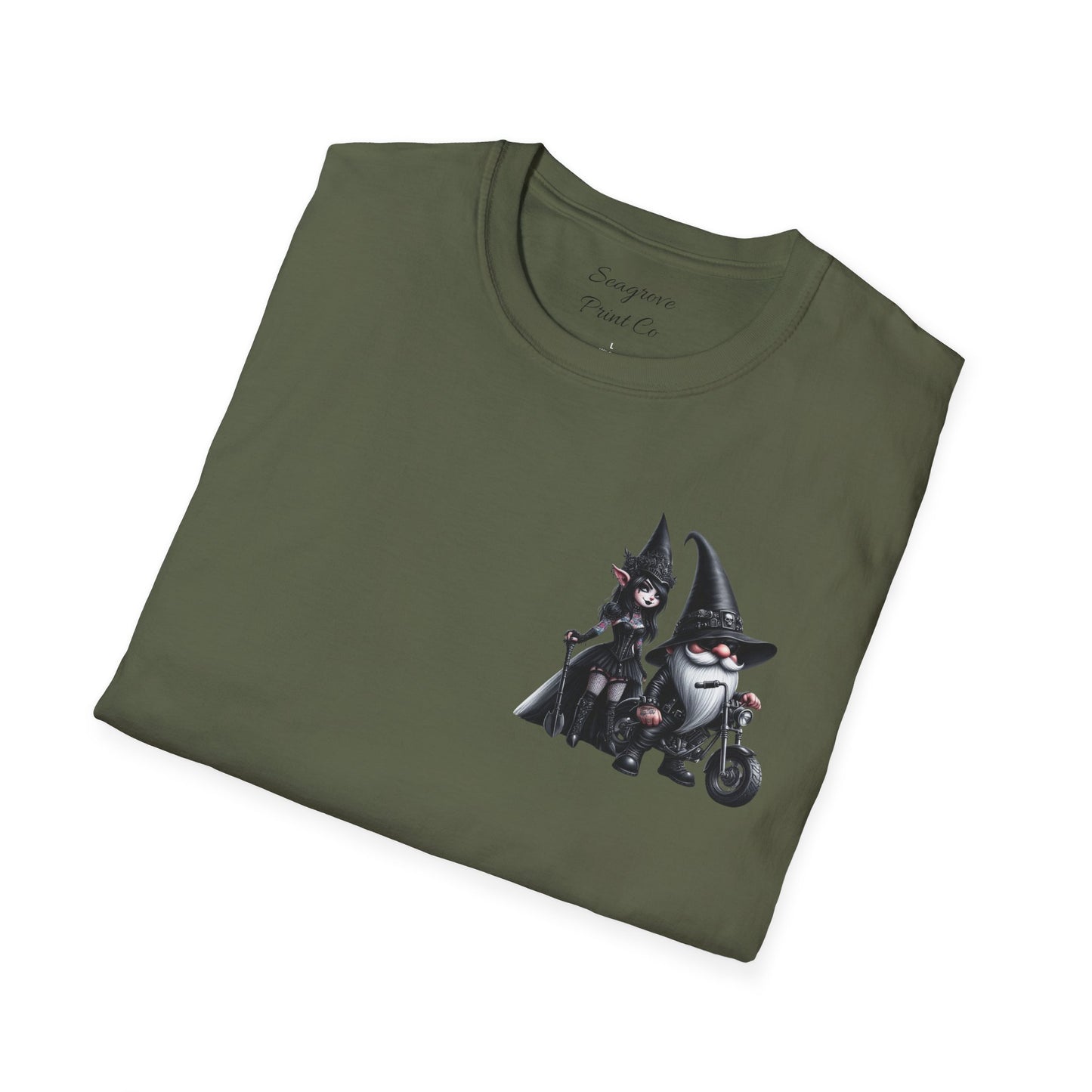 “Gothic Vibes, Midnight Rides” Unisex Softstyle T-Shirt